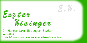 eszter wisinger business card